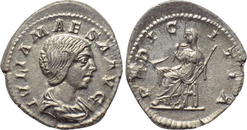 JULIA MAESA (Augusta, 218-224/5). Denarius. Rome. 

Obv: IVLIA MAESA AVG. 
Dr...
