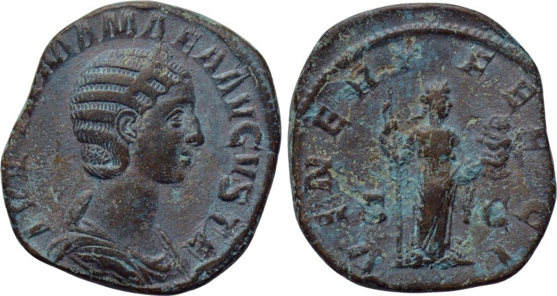 JULIA MAMAEA (Augusta, 222-235). Sestertius. Rome. 

Obv: IVLIA MAMAEA AVGVSTA...