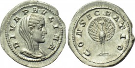 DIVA PAULINA (Died before 236). Denarius. Rome.