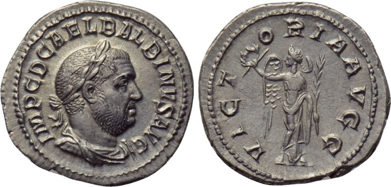 BALBINUS (238). Denarius. Rome. 

Obv: IMP C D CAEL BALBINVS AVG. 
Laureate, ...