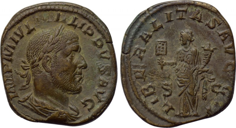 PHILIP I THE ARAB (244-249). Sestertius. Rome. 

Obv: IMP M IVL PHILIPPVS AVG....