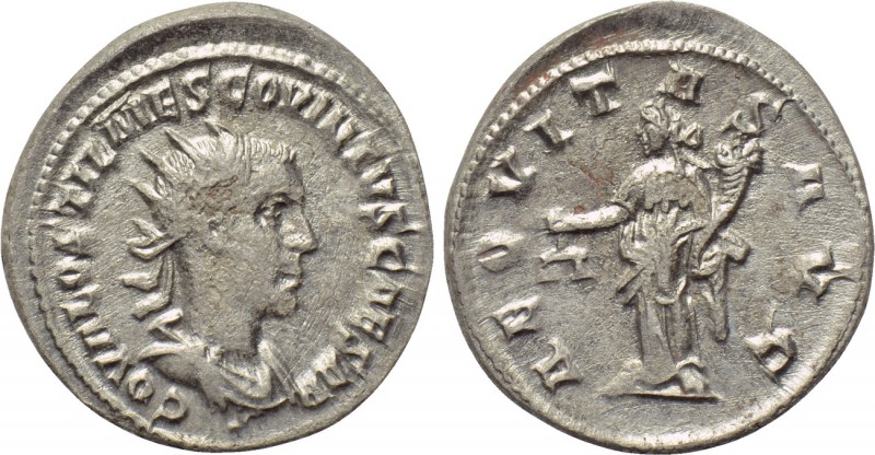 HOSTILIAN (Caesar, 251). Antoninianus. Antioch. 

Obv: C OVL OSTIL MES COVINTV...