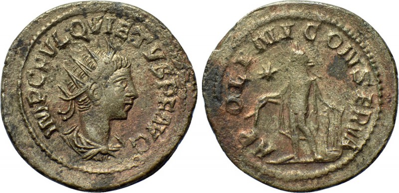 QUIETUS (Usurper, 260-261). Antoninianus. Samosata. 

Obv: IMP C FVL QVIETVS P...