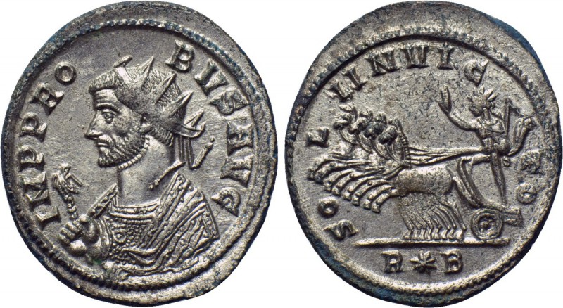 PROBUS (276-282). Antoninianus. Rome. 

Obv: IMP PROBVS AVG. 
Radiate and man...
