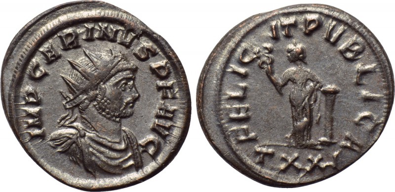 CARINUS (283-285). Antoninianus. Ticinum. 

Obv: IMP CARINVS P F AVG. 
Radiat...