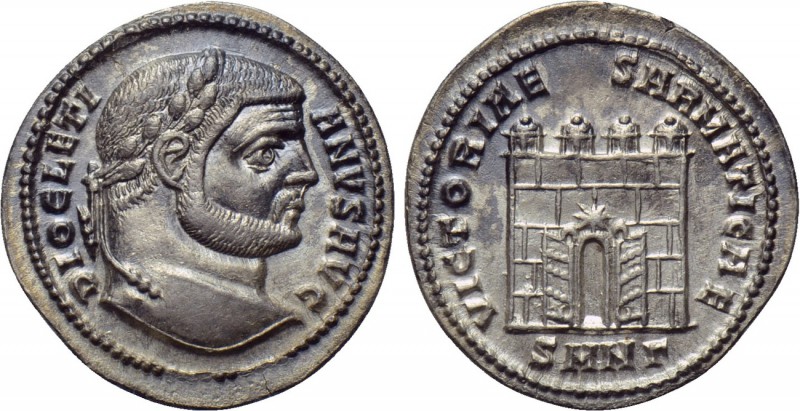 DIOCLETIAN (284-305). Argenteus. Cyzicus. 

Obv: DIOCLETIANVS AVG. 
Laureate ...