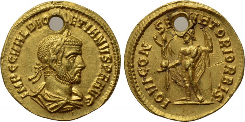 DIOCLETIAN (284-305). GOLD Aureus. Cyzicus. 

Obv: IMP C C VAL DIOCLETIANVS P ...