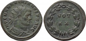 MAXIMIANUS HERCULIUS (286-305). Fractional Follis. Ticinum.