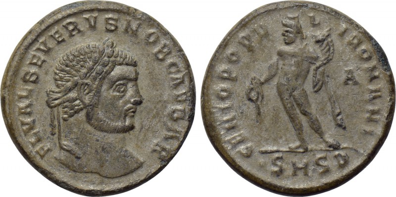SEVERUS II (Caesar, 305-306). Follis. Serdica. 

Obv: FL VAL SEVERVS NOB CAESA...