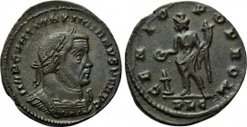 MAXIMIANUS HERCULIUS (Second reign, 307-308). Follis. Lugdunum.