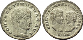 CONSTANTINE I THE GREAT with CRISPUS AND CONSTANTINE II as Caesares (307/10-337). Miliarense. Sirmium.