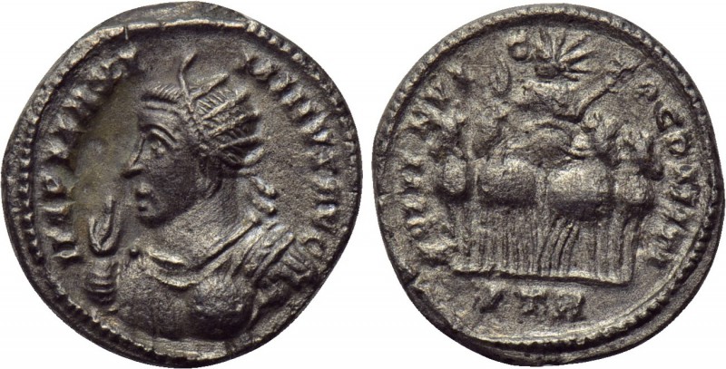 MAXIMINUS II DAIA (310-313). BI Argenteus. Treveri. 

Obv: IMP MAXIMINVS AVG. ...