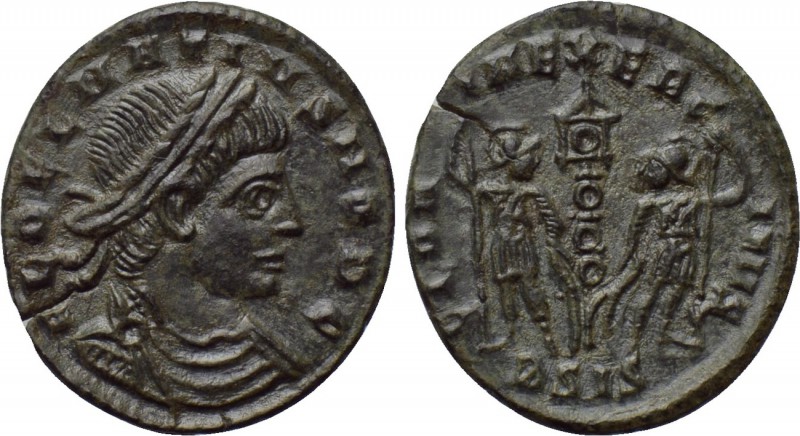 DELMATIUS (Caesar, 335-337). Follis. Siscia. 

Obv: FL DELMATIVS NOB C. 
Laur...
