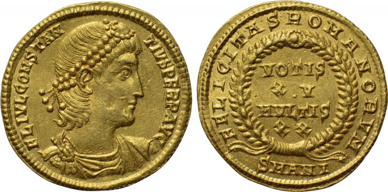 CONSTANTIUS II (337-361). GOLD Solidus. Antioch. 

Obv: FL IVL CONSTANTIVS PER...