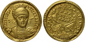 CONSTANTIUS II (337-361). GOLD Solidus. Constantinople.