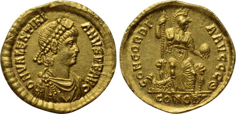 VALENTINIAN II (375-392). GOLD Solidus. Constantinople. 

Obv: D N VALENTINIAN...