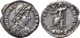 HONORIUS (393-423). Siliqua. Rome.