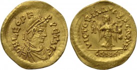 LEO I (457-474). GOLD Tremissis. Constantinople.