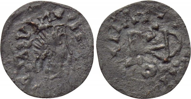 GEPIDS. In the name of Anastasius I (491-518). Quarter Siliqua. Sirmium. 

Obv...