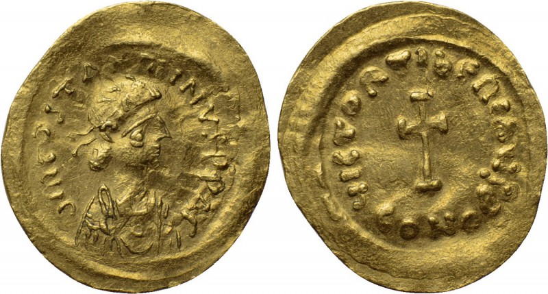 TIBERIUS II CONSTANTINE (578-582). Tremissis. Constantinople. 

Obv: δ M COSTA...