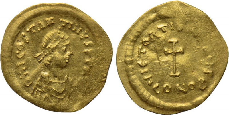 TIBERIUS II CONSTANTINE (578-582). Tremissis. Constantinople. 

Obv: δ M COSTA...