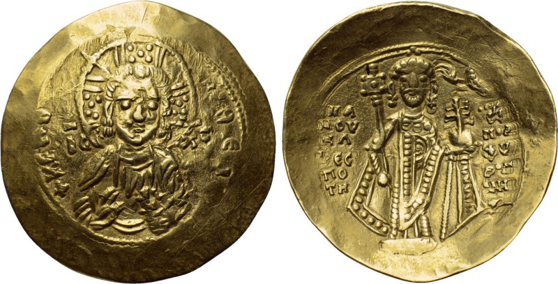 MANUEL I COMNENUS (1143-1180). GOLD Hyperpyron. Constantinople. 

Obv: + KЄ BO...