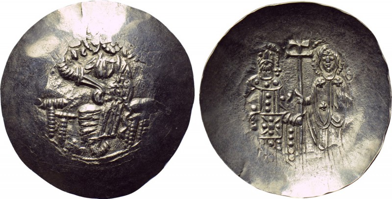 MANUEL I COMNENUS (1143-1180). EL Trachy. Constantinople. 

Obv: IC - XC. 
Ch...
