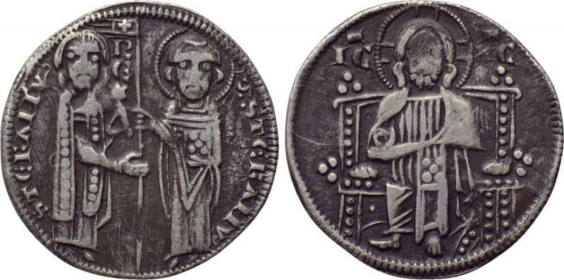 SERBIA. Stefan Uroš II Milutin (1282-1321). Dinar. Venetian type. 

Obv: STЄFA...