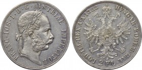 AUSTRIA. Franz Joseph I (1848-1916). Doppelgulden (1883). Wien (Vienna).
