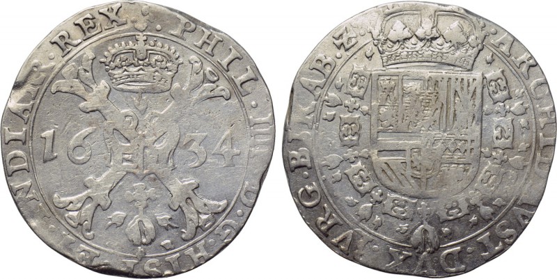 BELGIUM. Spanish Netherlands. Brabant. Philip III of Spain (1621-1665). Patagon ...