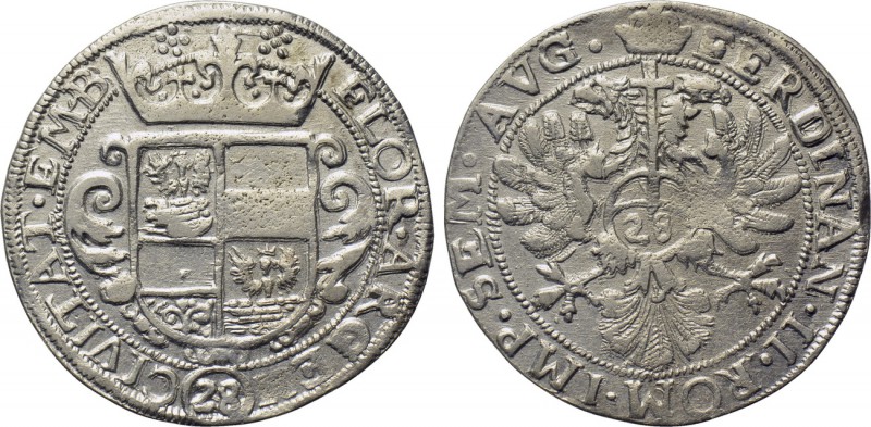 GERMANY. Emden. Ferdinand III (Holy Roman Emperor, 1637-1653). Gulden or 28 Stüb...