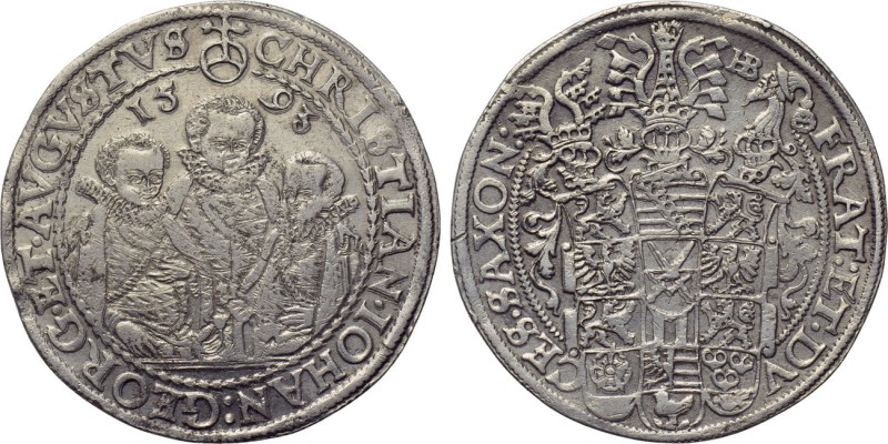 GERMANY. Sachsen (Albertiner). Christian II with Johann Georg I and August (1591...