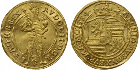 HOLY ROMAN EMPIRE. Rudolf II (1576-1612). GOLD Dukat (1584). Praha (Prague).