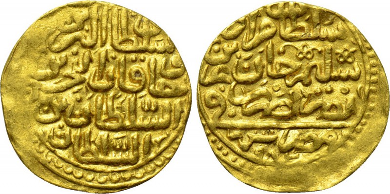 OTTOMAN EMPIRE. Murad III (AH 982-1003 / AD 1574-1595). GOLD Sultani. Misr (Cair...