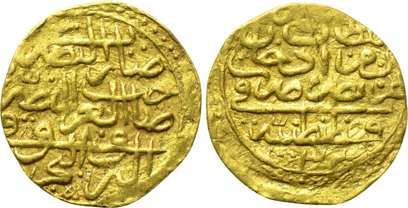 OTTOMAN EMPIRE. Mehmed III (AH 1003-1012 / AD 1595-1603). GOLD Sultani. Qustanin...