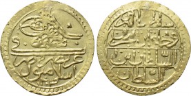 OTTOMAN EMPIRE. Selim III (AH 1203-1222 / AD 1789-1807). GOLD Zeri Mahbub. Islambul (Constantinople) mint. Dated AH 1203//10 (1798).
