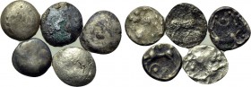 5 Celtic "Roseldorf"-type coins.
