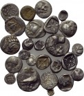 25 Greek coins.