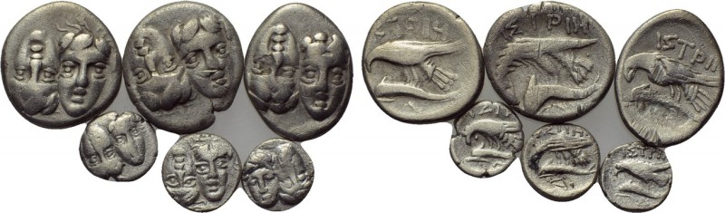 6 coins of Istros. 

Obv: .
Rev: .

. 

Condition: See picture.

Weight...