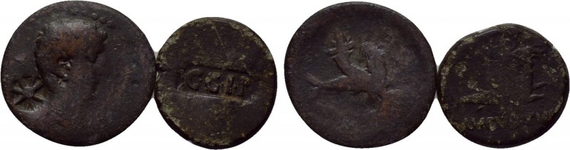 2 countermarked coins of Parion. 

Obv: .
Rev: .

. 

Condition: See pict...