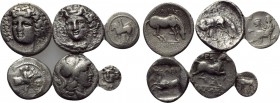 6 Thessalian silver coins.