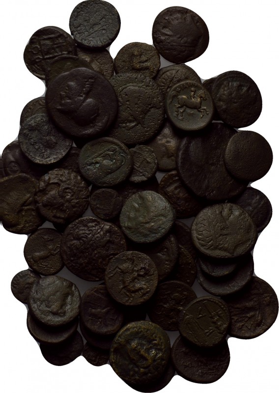 55 Greek coins. 

Obv: .
Rev: .

. 

Condition: See picture.

Weight: g...
