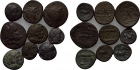 9 bronzes of the Macedonian kings.
