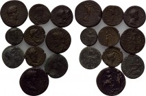 10 Roman provincial coins.