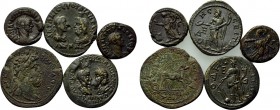 5 Roman provincial coins.