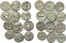 12 Roman Republican denari.
