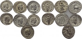 7 antoniniani of Philip I and Philip II.