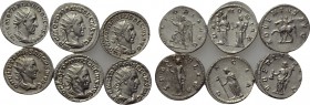 6 antoniniani of Trajanus Decius and Herennius Etruscus.