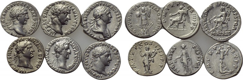 7 denari of Nerva and Trajan. 

Obv: .
Rev: .

. 

Condition: See picture...