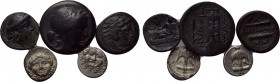 5 Greek coins.